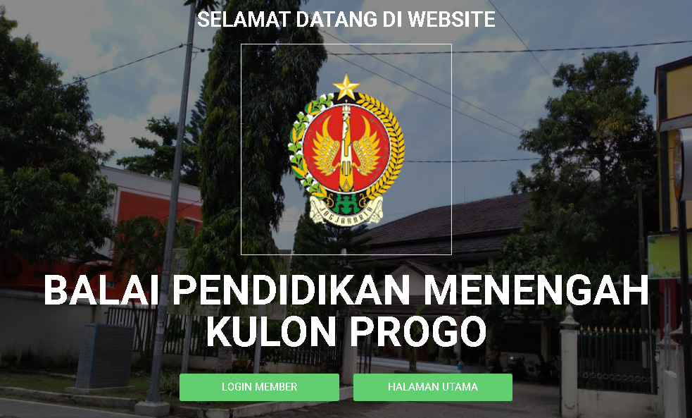 Website Instansi Balai Pendidikan Menengah Kulon Progo