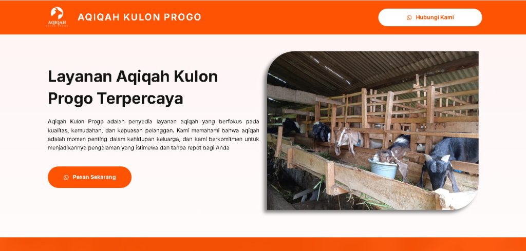 Website Aqiqah Kulon Progo