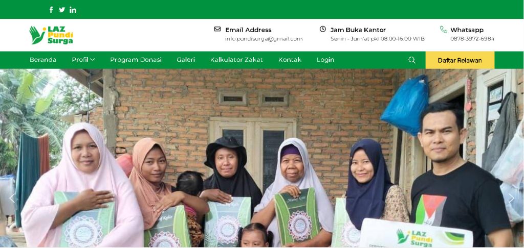 Website Donasi Pundi Surga Affiliate